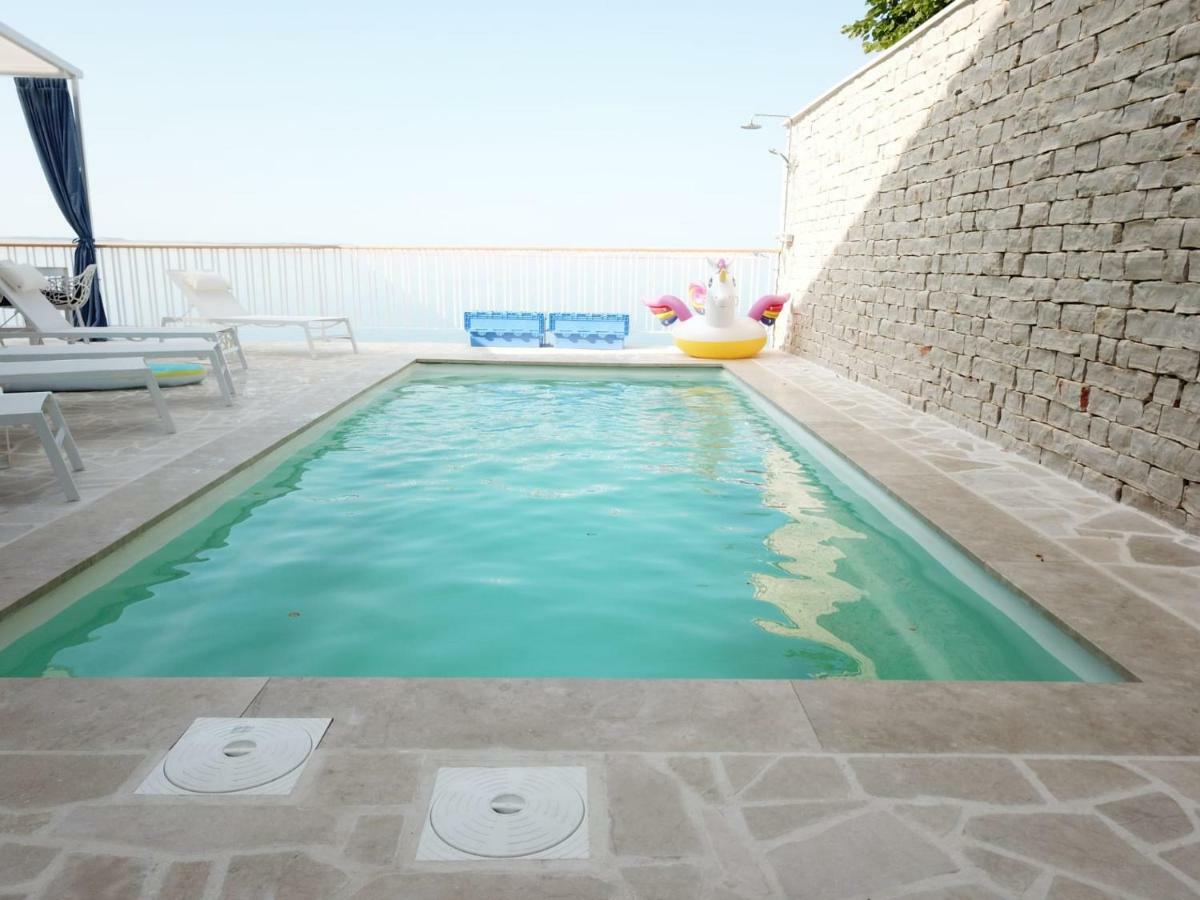 Villa Beline Direct Aan Zee, Verwarmd Zwembad En Sauna Tribanj-Kruscica Eksteriør bilde