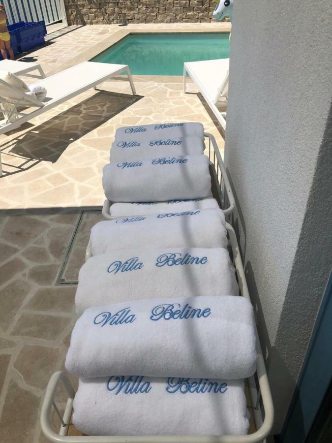 Villa Beline Direct Aan Zee, Verwarmd Zwembad En Sauna Tribanj-Kruscica Eksteriør bilde